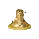 DIVINITI 999 Silver Plated Adiyogi Shiv ji Idol for Home Décor, Decorative Showpiece, Car Dashboard &amp; Handicraft Luxury Religious Puja Gift Gold (8.5x4.5x6.5 CM)