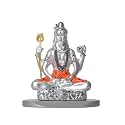 DIVINITI 999 Silver Plated Lord Shiva Idlos for Car Dashboard Shivji Statue for Peace and Prosperity Mahadev Religious Idol and Figurines for Home Decor Showpiece, Office, Pooja &amp; Gift (7CMX4.5CMX8CM)
