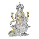 DIVINITI 999 Silver Plated Resin Idols | Car Dashboard | for Mandir, Office and Home Décor (Laxmi MATA)