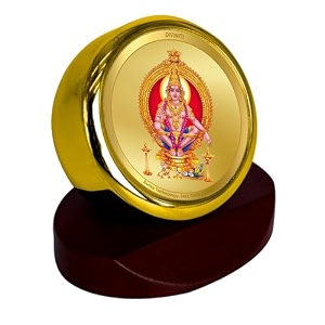 diviniti 24k gold plated religious car dashboard frame  premium god idol frame for car home mandir amp office table  spiritual gift decorative showpiece