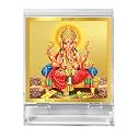 DIVINITI 24K Gold Plated Religious Car Dashboard Frame | Premium God Idol Frame for Car, Home Mandir &amp; Office Table | Spiritual Gift, Decorative Showpiece