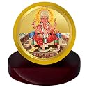 DIVINITI 24K Gold Plated Religious Car Dashboard Frame | Premium God Idol Frame for Car, Home Mandir &amp; Office Table | Spiritual Gift, Decorative Showpiece