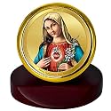 DIVINITI 24K Gold Plated Religious Car Dashboard Frame | Premium God Idol Frame for Car, Home Mandir &amp; Office Table | Spiritual Gift, Decorative Showpiece