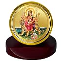 DIVINITI 24K Gold Plated Religious Car Dashboard Frame | Premium God Idol Frame for Car, Home Mandir &amp; Office Table | Spiritual Gift, Decorative Showpiece