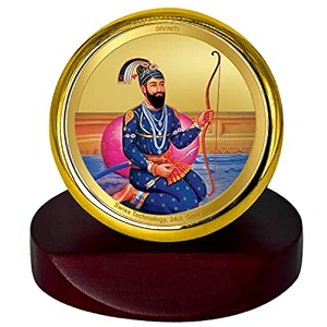 diviniti 24k gold plated religious car dashboard frame  premium god idol frame for car home mandir amp office table  spiritual gift decorative showpiece