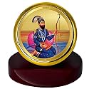 DIVINITI 24K Gold Plated Religious Car Dashboard Frame | Premium God Idol Frame for Car, Home Mandir &amp; Office Table | Spiritual Gift, Decorative Showpiece