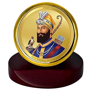 diviniti 24k gold plated religious car dashboard frame  premium god idol frame for car home mandir amp office table  spiritual gift decorative showpiece