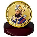 DIVINITI 24K Gold Plated Religious Car Dashboard Frame | Premium God Idol Frame for Car, Home Mandir &amp; Office Table | Spiritual Gift, Decorative Showpiece