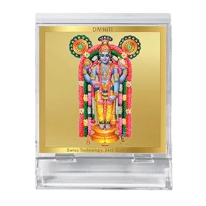 diviniti 24k gold plated religious car dashboard frame  premium god idol frame for car home mandir amp office table  spiritual gift decorative showpiece