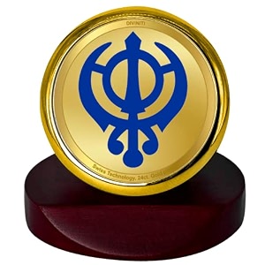diviniti 24k gold plated religious car dashboard frame  premium god idol frame for car home mandir amp office table  spiritual gift decorative showpiece