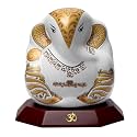 DIVINITI Lord Ganesha Ceramic Idol for Car Dashboard, Tabletop|Statue for Good Luck, Prosperity and Success|Ganpati Statue for Home Mandir, Office Desk, Puja Gift (6.2X5.5X7CM), Idol