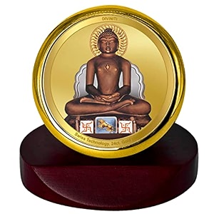 diviniti 24k gold plated religious car dashboard frame  premium god idol frame for car home mandir amp office table  spiritual gift decorative showpiece