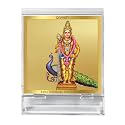 DIVINITI 24K Gold Plated Religious Car Dashboard Frame | Premium God Idol Frame for Car, Home Mandir &amp; Office Table | Spiritual Gift, Decorative Showpiece