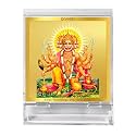 DIVINITI 24K Gold Plated Religious Car Dashboard Frame | Premium God Idol Frame for Car, Home Mandir &amp; Office Table | Spiritual Gift, Decorative Showpiece