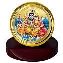 DIVINITI 24K Gold Plated Religious Car Dashboard Frame | Premium God Idol Frame for Car, Home Mandir &amp; Office Table | Spiritual Gift, Decorative Showpiece