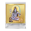 DIVINITI 24K Gold Plated Religious Car Dashboard Frame | Premium God Idol Frame for Car, Home Mandir &amp; Office Table | Spiritual Gift, Decorative Showpiece