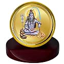 DIVINITI 24K Gold Plated Religious Car Dashboard Frame | Premium God Idol Frame for Car, Home Mandir &amp; Office Table | Spiritual Gift, Decorative Showpiece