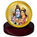 DIVINITI 24K Gold Plated Religious Car Dashboard Frame | Premium God Idol Frame for Car, Home Mandir &amp; Office Table | Spiritual Gift, Decorative Showpiece