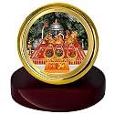 DIVINITI 24K Gold Plated Religious Car Dashboard Frame | Premium God Idol Frame for Car, Home Mandir &amp; Office Table | Spiritual Gift, Decorative Showpiece