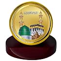DIVINITI 24K Gold Plated Religious Car Dashboard Frame | Premium God Idol Frame for Car, Home Mandir &amp; Office Table | Spiritual Gift, Decorative Showpiece