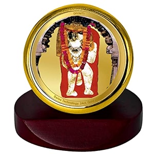diviniti 24k gold plated religious car dashboard frame  premium god idol frame for car home mandir amp office table  spiritual gift decorative showpiece