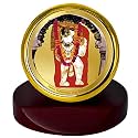 DIVINITI 24K Gold Plated Religious Car Dashboard Frame | Premium God Idol Frame for Car, Home Mandir & Office Table | Spiritual Gift, Decorative Showpiece
