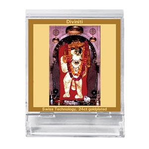 diviniti mehandipur balaji photo frame for car dashboard car idol table decoracf 3a acrylic car frame with 24k gold plated foilreligious frame for pooja prayer and gift 58x48 cm