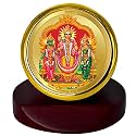 DIVINITI 24K Gold Plated Religious Car Dashboard Frame | Premium God Idol Frame for Car, Home Mandir &amp; Office Table | Spiritual Gift, Decorative Showpiece