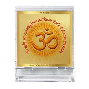 diviniti 24k gold plated religious car dashboard frame  premium god idol frame for car home mandir amp office table  spiritual gift decorative showpiece