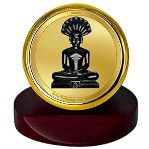 diviniti 24k gold plated religious car dashboard frame  premium god idol frame for car home mandir amp office table  spiritual gift decorative showpiece