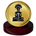 DIVINITI 24K Gold Plated Religious Car Dashboard Frame | Premium God Idol Frame for Car, Home Mandir & Office Table | Spiritual Gift, Decorative Showpiece