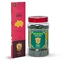 Diviniti Premium Rose Incense Sticks| Mogra Dhoop Sticks| Incense Sticks &amp; Dhoop with Natural Fragrance| Soothing &amp; Long-Lasting Aroma for Daily Puja, Prayer, Meditation, Yoga (Combo of 2)