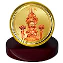 DIVINITI 24K Gold Plated Religious Car Dashboard Frame | Premium God Idol Frame for Car, Home Mandir &amp; Office Table | Spiritual Gift, Decorative Showpiece