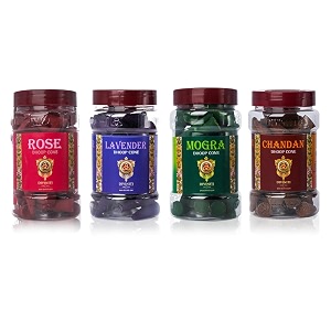diviniti rose lavender mogra chandan dhoop cone dhoop cone with natural ingredients amp fragrance soothing amp long-lasting aroma for daily puja prayer meditation yoga relaxation combo of 4