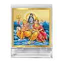 DIVINITI 24K Gold Plated Religious Car Dashboard Frame | Premium God Idol Frame for Car, Home Mandir &amp; Office Table | Spiritual Gift, Decorative Showpiece
