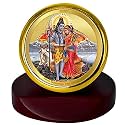 DIVINITI 24K Gold Plated Religious Car Dashboard Frame | Premium God Idol Frame for Car, Home Mandir &amp; Office Table | Spiritual Gift, Decorative Showpiece