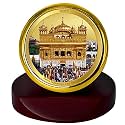 DIVINITI 24K Gold Plated Religious Car Dashboard Frame | Premium God Idol Frame for Car, Home Mandir &amp; Office Table | Spiritual Gift, Decorative Showpiece
