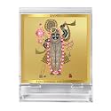 DIVINITI 24K Gold Plated Religious Car Dashboard Frame | Premium God Idol Frame for Car, Home Mandir &amp; Office Table | Spiritual Gift, Decorative Showpiece