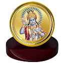 DIVINITI 24K Gold Plated Religious Car Dashboard Frame | Premium God Idol Frame for Car, Home Mandir & Office Table | Spiritual Gift, Decorative Showpiece
