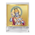 DIVINITI Vishnu Photo Frame for Car Dashboard, Table Decor| ACF 3A Acrylic Classic Vishnu and 24K Gold Plated Foil| Religious Frame Idol for Pooja, Worship, Gifts Items (5.8 CM X 4.8 CM)