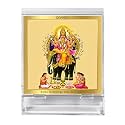 DIVINITI 24K Gold Plated Acrylic Lord Vishwakarma Ji Car Dashboard Idol Frame|Premium Spiritual Gifting Item for Divine Blessings &amp; Positivity | Luxury Religious Decor for Car, Office &amp; Home | 11 X