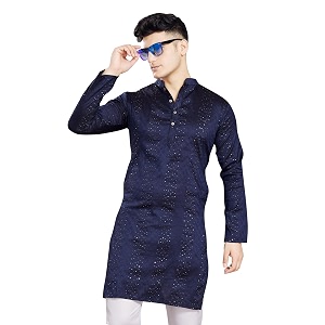 DIVISIVE Mens Jequard Embroidered Art Silk Slim
