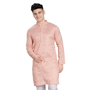 DIVISIVE Mens Jequard Embroidered Art Silk Slim