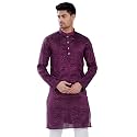 DIVISIVE Men39s Jequard Embroidered Art Silk Slim