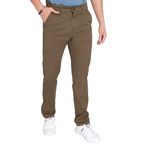 DIVISIVE Mens Regular Fit Cotton Chinos Trousers