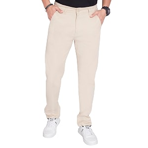 DIVISIVE Mens Regular Fit Cotton Chinos Trousers