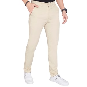 DIVISIVE Mens Regular Fit Cotton Chinos Trousers