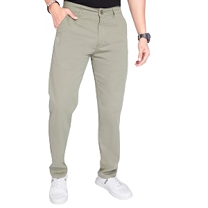 DIVISIVE Mens Regular Fit Cotton Chinos Trousers