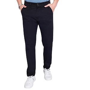 DIVISIVE Mens Regular Fit Cotton Chinos Trousers
