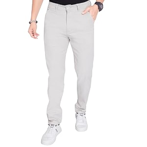DIVISIVE Mens Regular Fit Cotton Chinos Trousers
